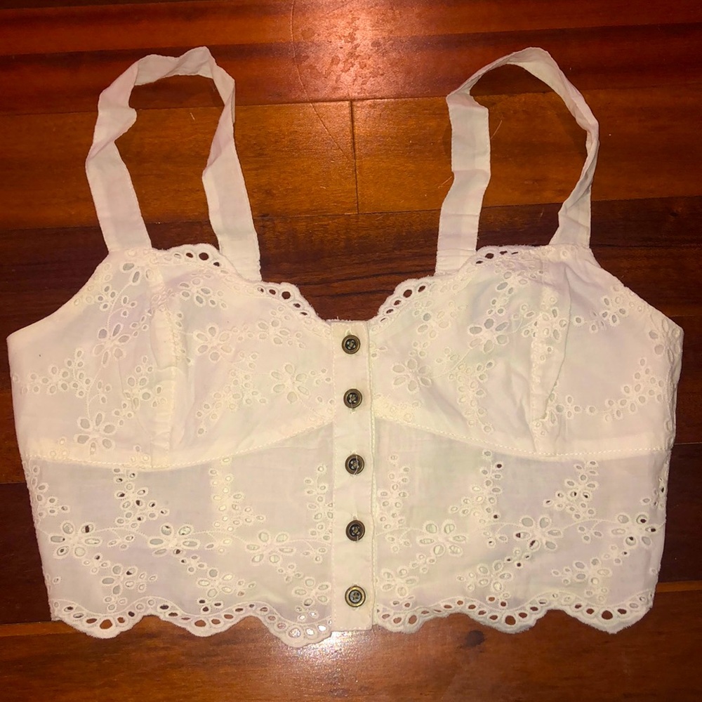 Button Up Crop Top/Bralette